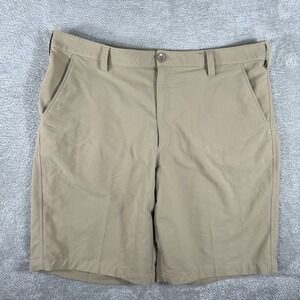 Under Armour Shorts Mens 40 Khaki Tan Golf Lightweight Stretch Performance Nylon